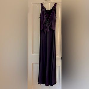 Elegant Navy Evening Gown